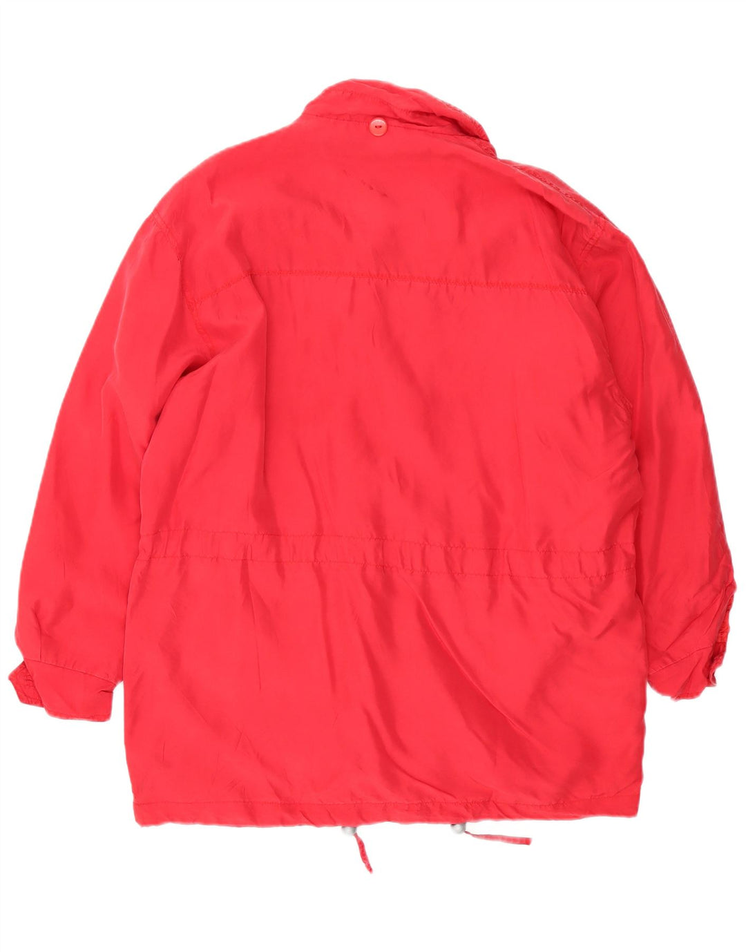 Brugi Jachetă utilitare supradimensionată pentru femei UK 14 Medium Red Silk