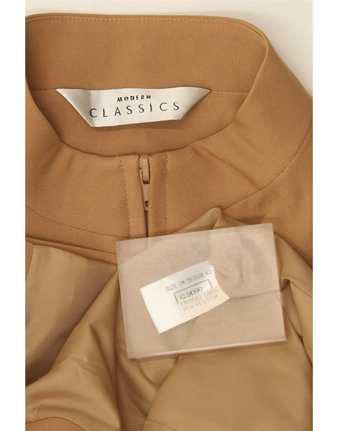 Jachetă blazer pentru femei Modern Classics UK 16, mare, bej, poliester