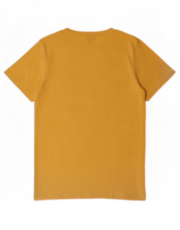Tricou Jack & Jones Bărbați Top XS Bumbac Pete Galben