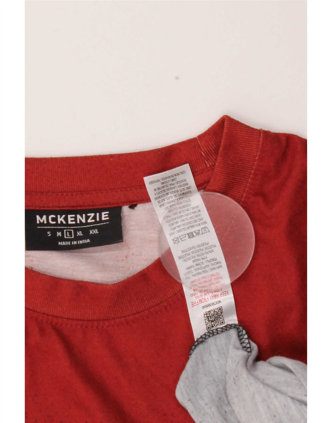 Tricou pentru bărbați Mckenzie Top mare, roșu Tie Dye Poliester