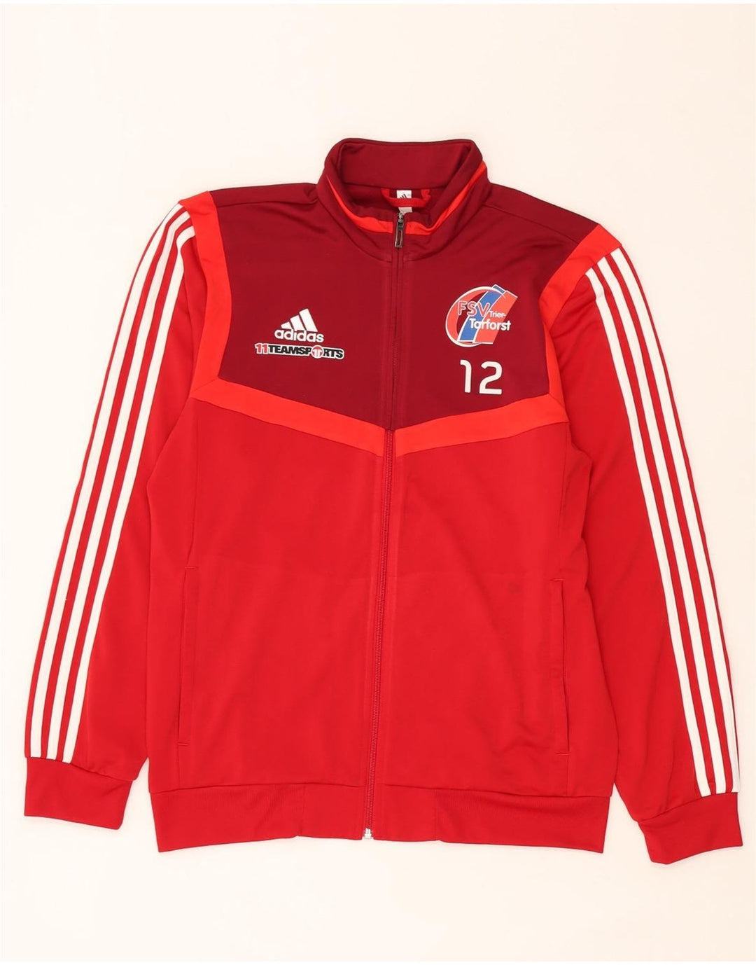 Jachetă de trening pentru bărbați Adidas FSV Trier-Tarforst Graphic, roșu mediu