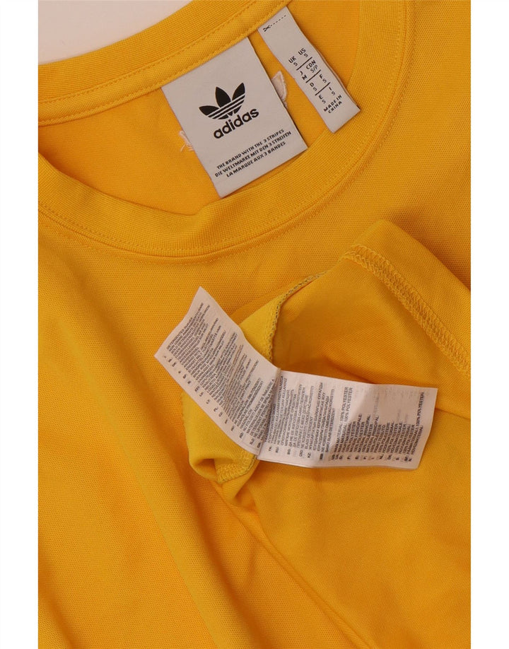Tricou grafic pentru bărbați ADIDAS Top mic galben din poliester color bloc