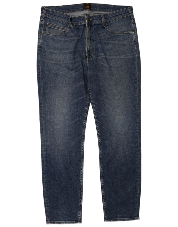 Blugi cropped Lee Rider pentru bărbați W38 L34 Bumbac albastru