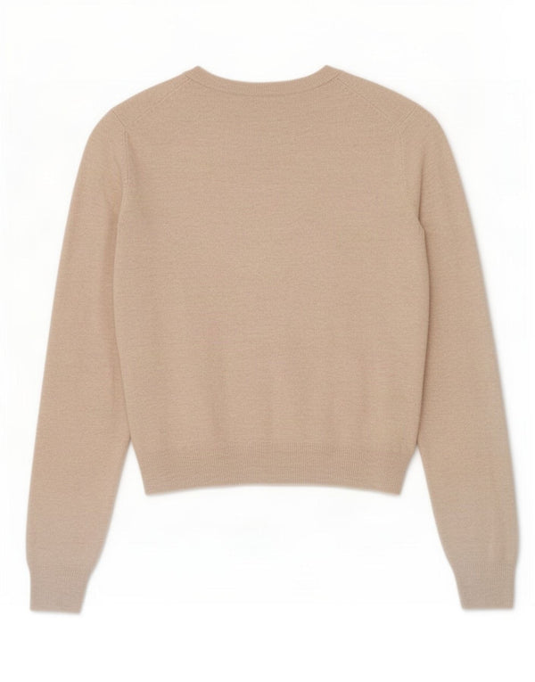 Pulover cardigan pentru femei Marks & Spencer UK 10 Small Beige Viscose