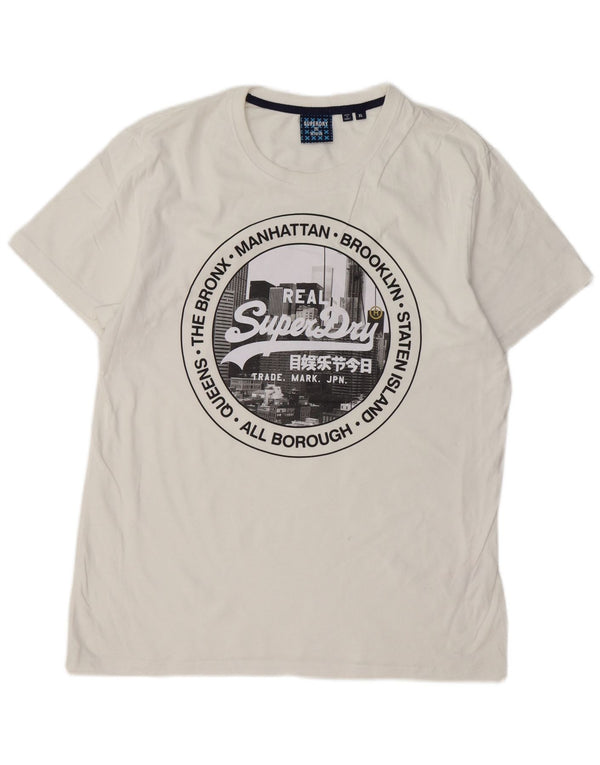 SUPERDRY Tricou cu grafic pentru femei Top UK 18 XL Bumbac alb