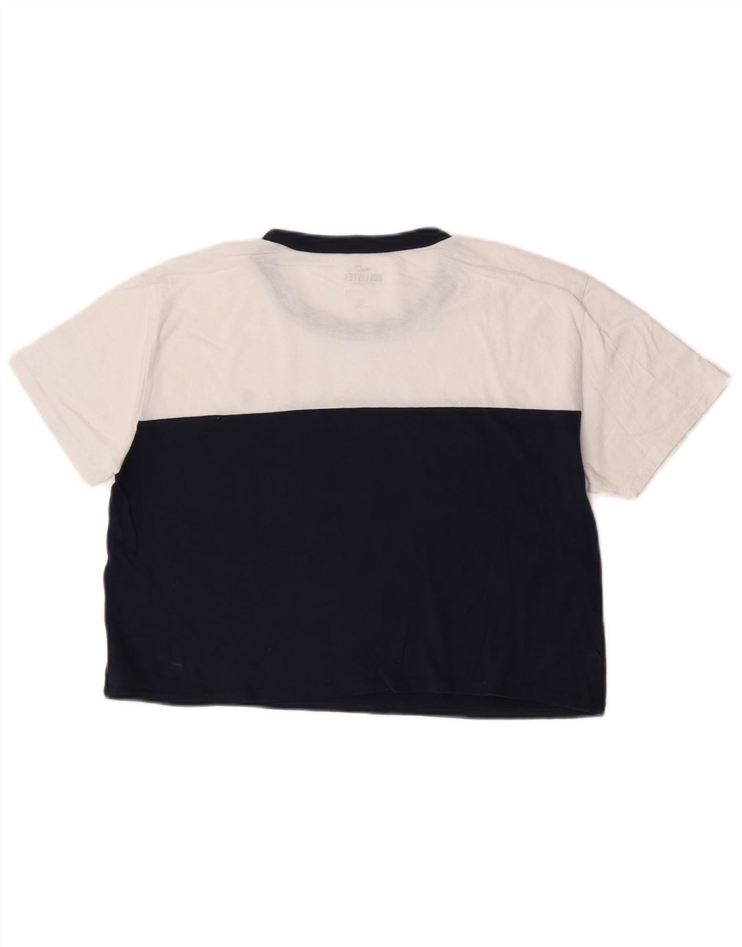 Tricou Hollister Crop Graphic pentru femei Top Medium Bleumarin Colorblock