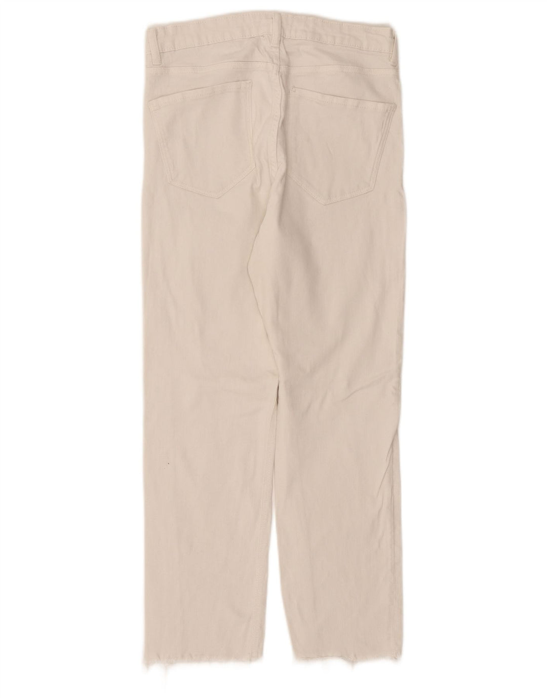 Blugi Drepți Femei Zara EU 40 Medium L30 L27 Alb