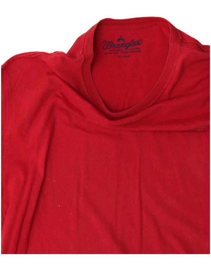 WRANGLER Tricou Bărbați Top 2XL Bumbac Roșu