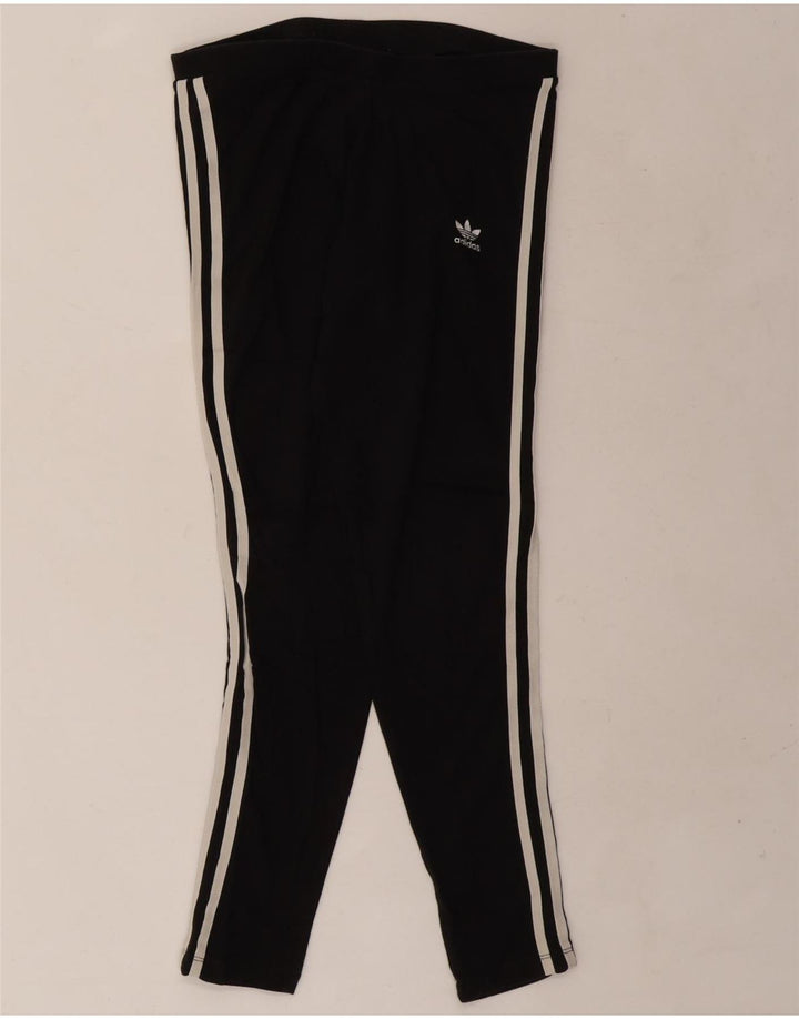 Leggings pentru femei Adidas UK 14 mediu negru bumbac
