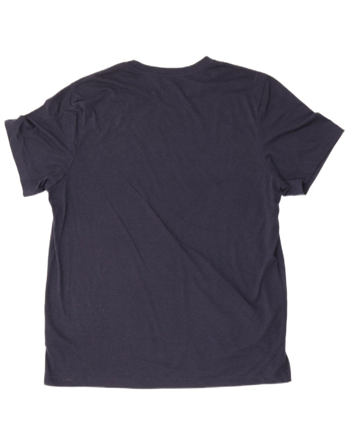 Tricou grafic Nike Dri Fit pentru bărbați Top XL, poliester bleumarin