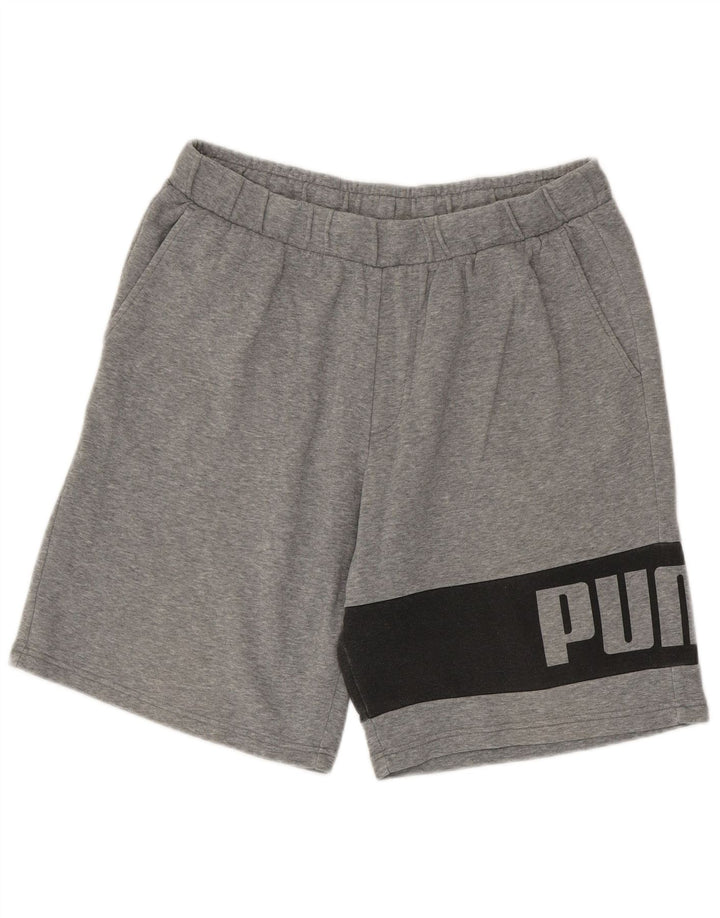 Pantaloni scurți sport grafic Puma pentru bărbați XL, gri, blocuri de culoare