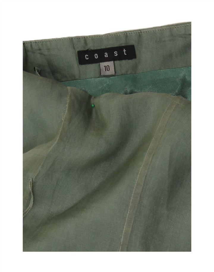 Rochie fără bretele pentru femei Coast UK 10 Mic Verde Floral Mătase