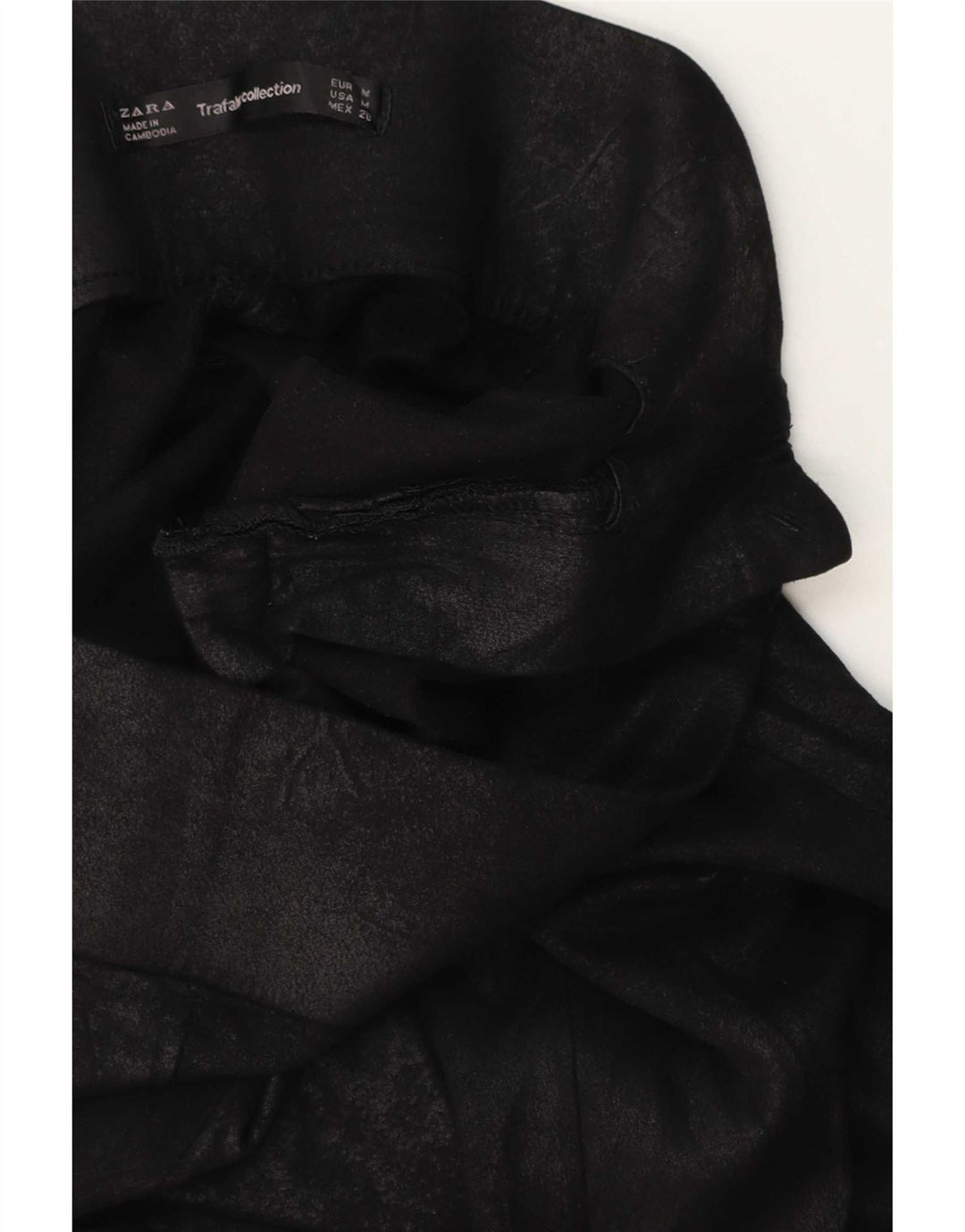 Leggings Trafaluc pentru femei Zara UK 12 Medium Black