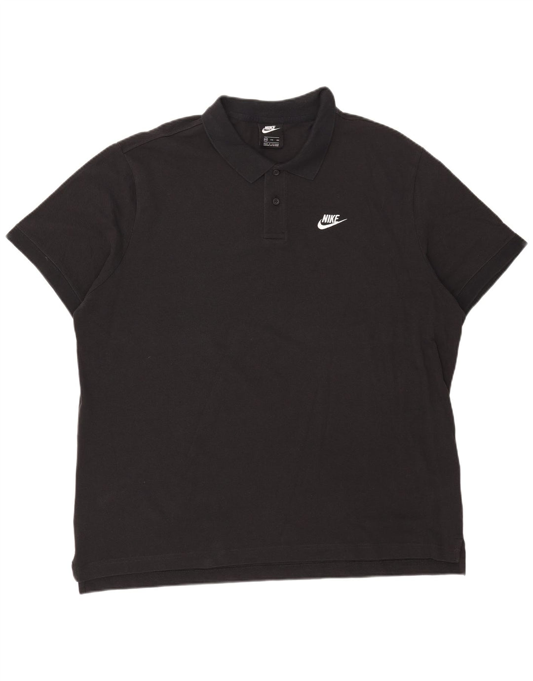 Tricou polo Nike pentru bărbați 2XL, bumbac negru