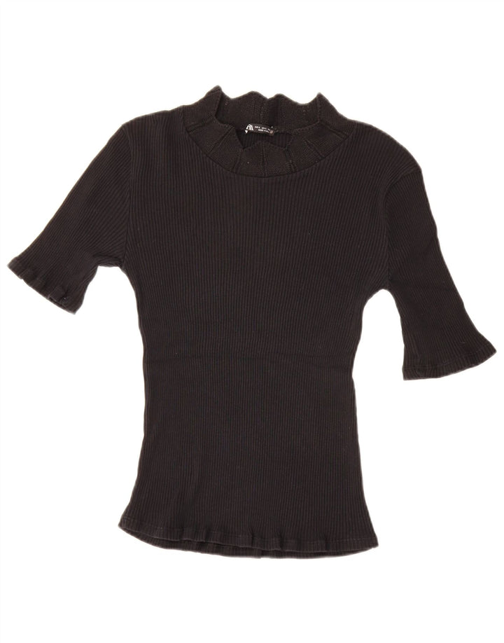 Tricou pentru femei Zara UK 14 Large Negru