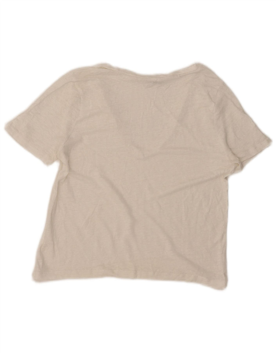 Tricou Crop pentru femei Zara UK 12 Medium White