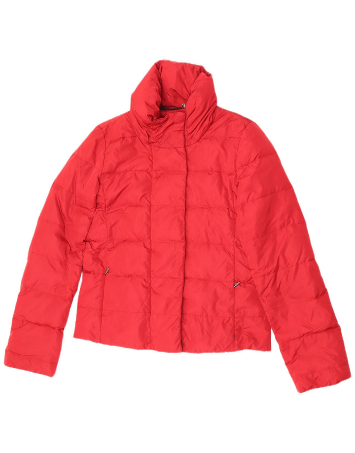 Jachetă căptușită supradimensionată pentru femei de weekend Max Mara UK 10 Nylon roșu mic