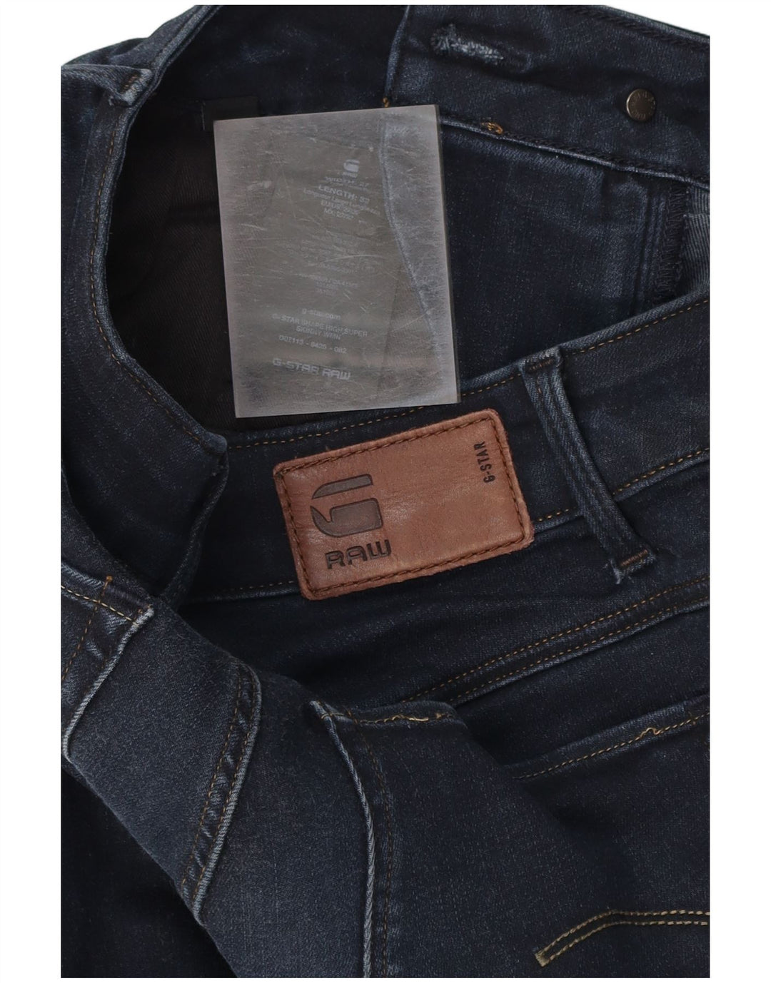 Blugi super skinny pentru femei G-STAR W27 L32 bumbac bleumarin