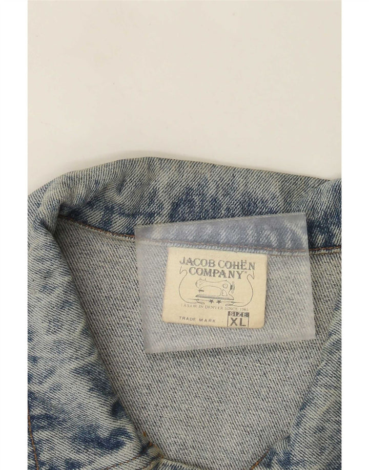 Jachetă de blugi învechită pentru bărbați Jacob Cohen UK 42 XL Bumbac albastru