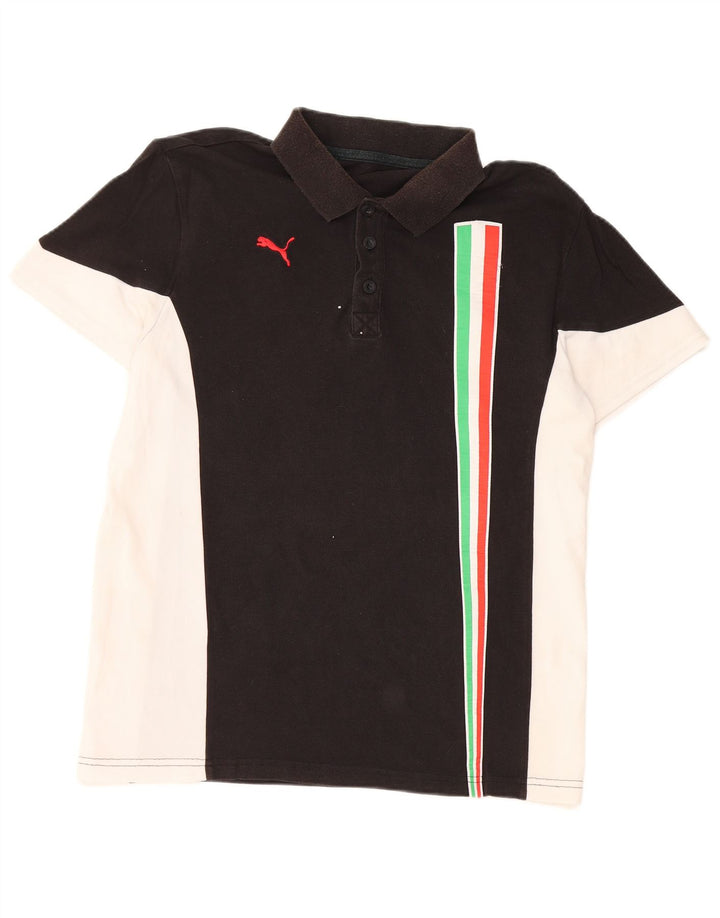 Tricou polo PUMA pentru bărbați, mediu negru, bloc de culoare