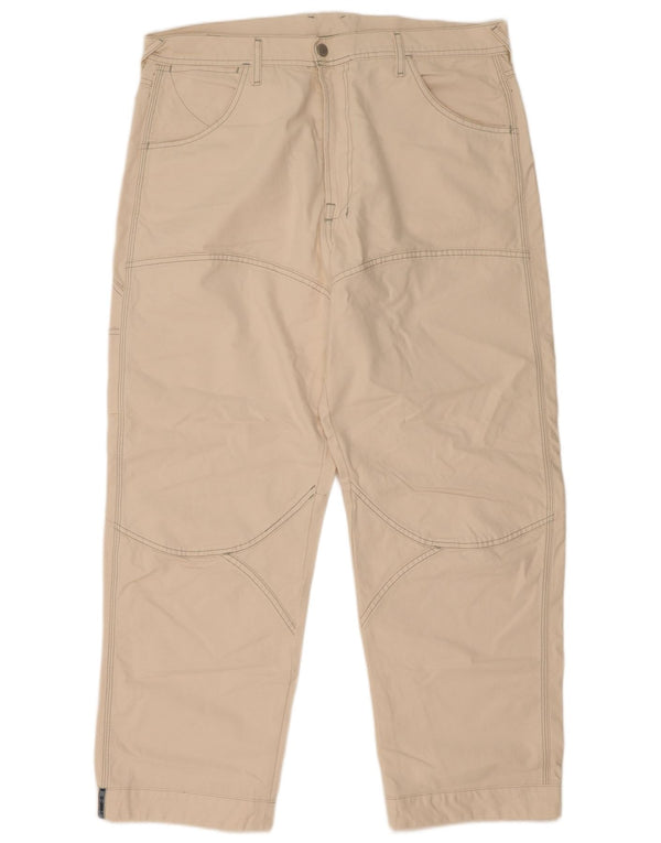 Pantaloni cargo drepti pentru bărbați Diesel W38 L31 bumbac alb