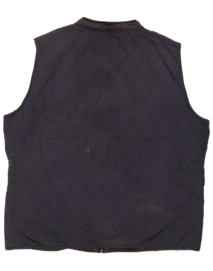 Gilet matlasat pentru bărbați Zara UK 44 2XL Bleumarin Poliester