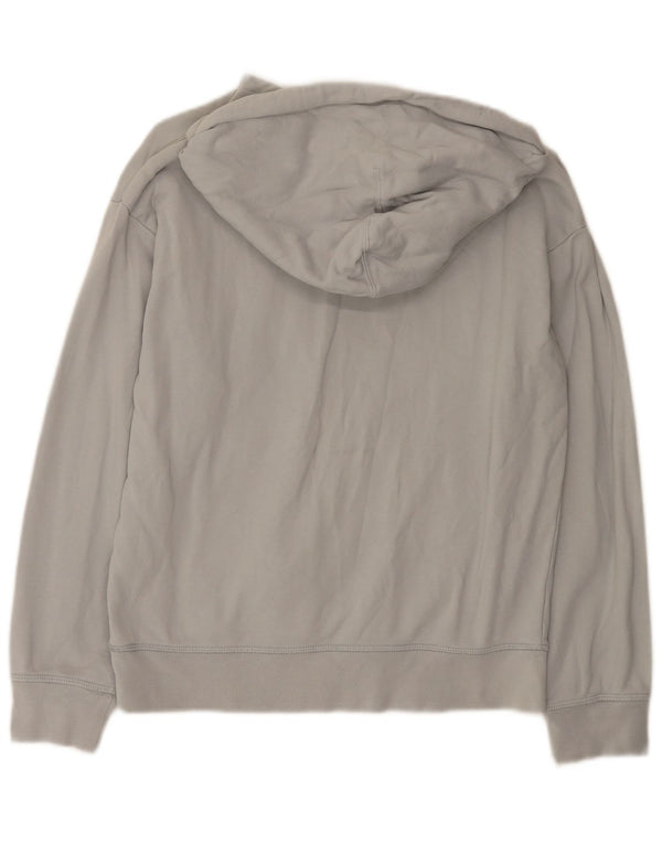 Pulover cu glugă supradimensionat cu grafic Levi's pentru femei UK 10 mic bumbac gri