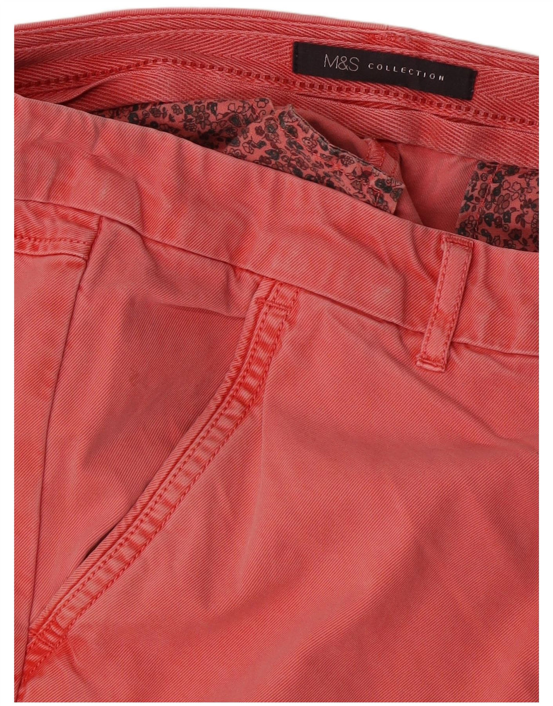 Pantaloni chino subțiri pentru femei Marks & Spencer W36 L29 roșii