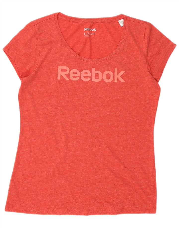 Tricou grafic Reebok pentru femei Top UK 14 Large Red