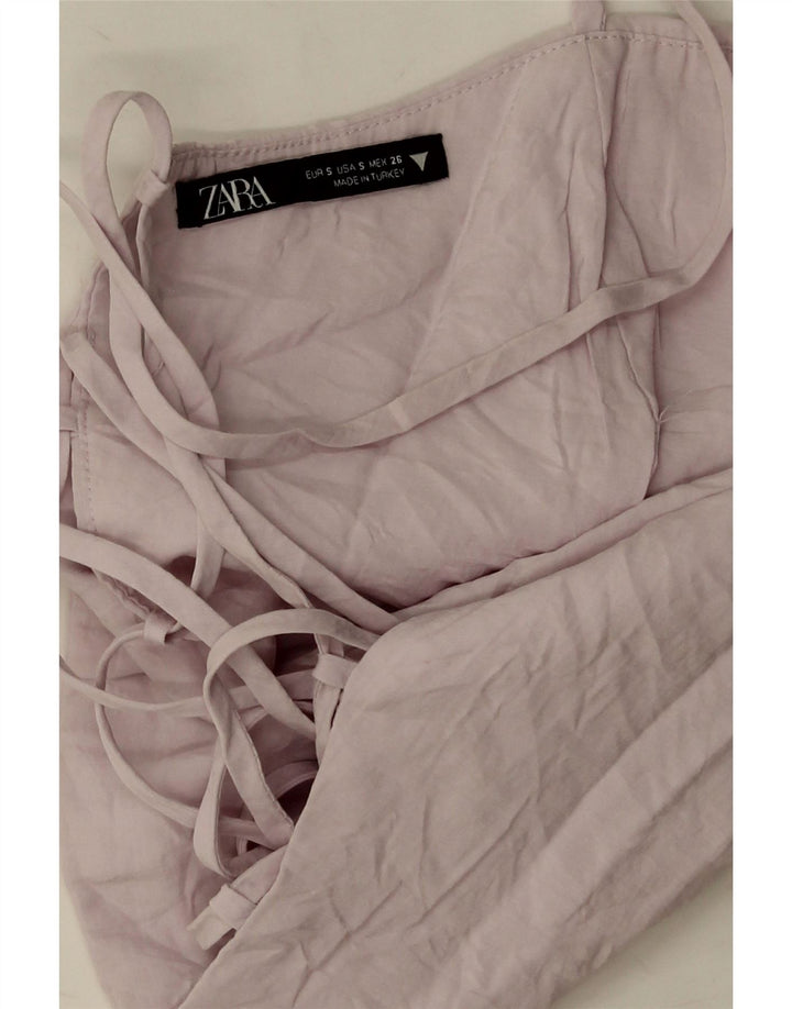 Top corset pentru femei Zara UK 8 Mic Violet Modal