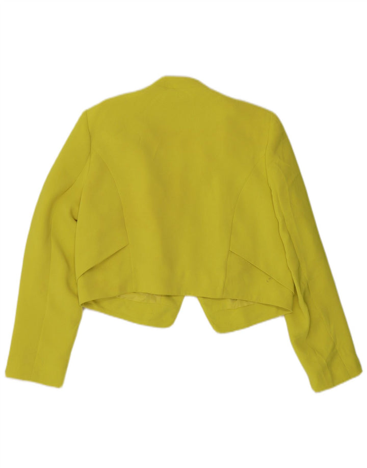 Jachetă Bolero pentru femei Topshop UK 16, mare, galbenă, poliester