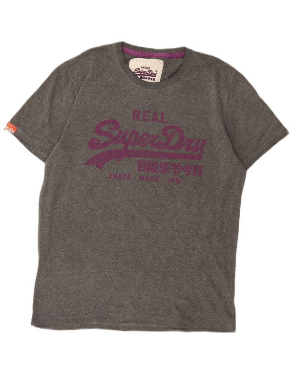 Tricou grafic pentru bărbați Superdry Top XL bumbac gri