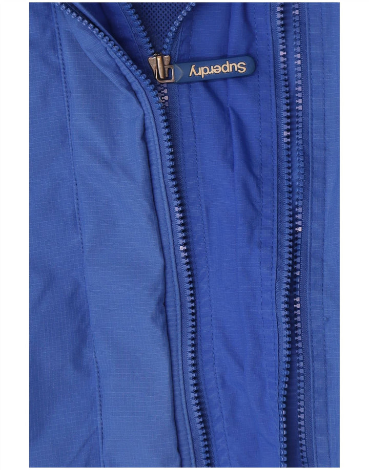 Jachetă de ploaie Superdry pentru bărbați UK 44 2XL Blue Nylon