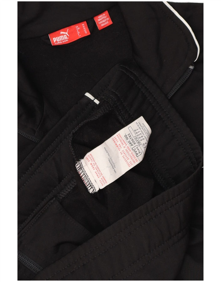 Jachetă de trening PUMA pentru femei UK 12 Medium Black Colorblock Poliester