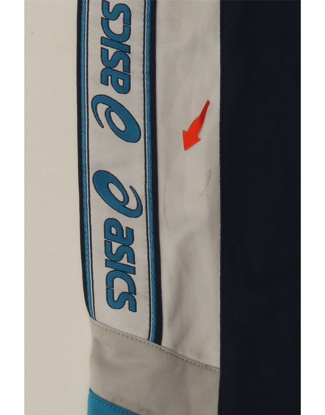 Pantaloni de trening grafic ASICS pentru bărbați, mijlocii, albastru marin, blocuri de culoare