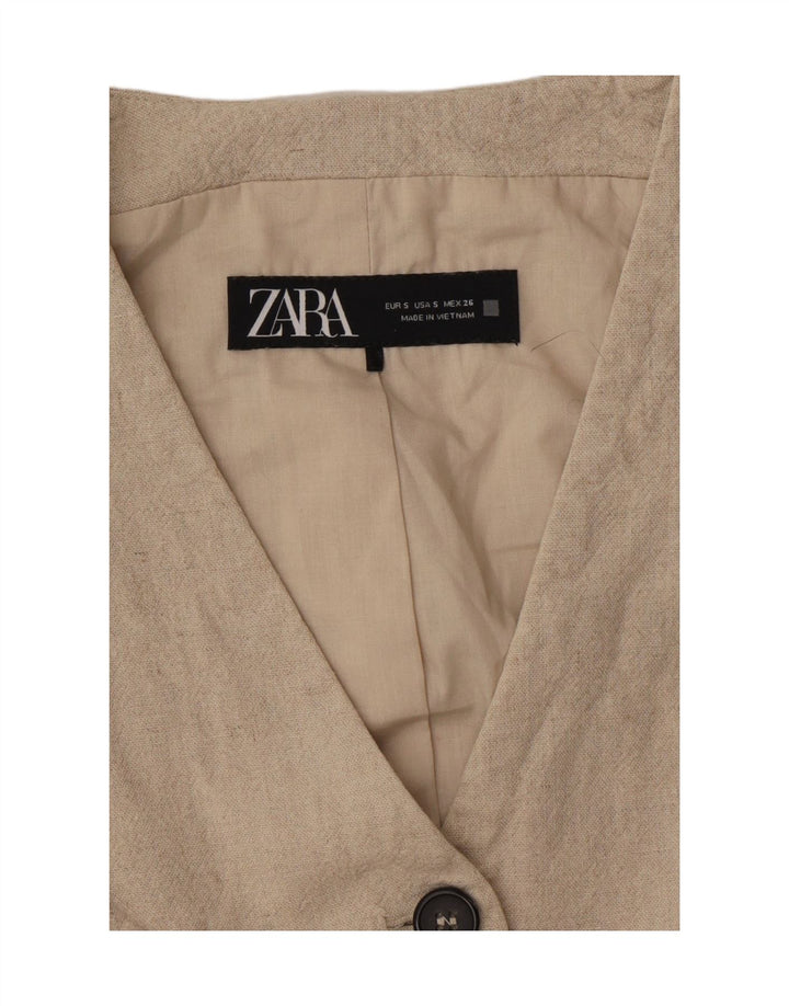 Vestă pentru femei Zara UK 10 Small Beige