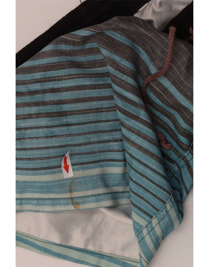 Pantaloni scurți de înot Quiksilver pentru bărbați mici W29 L7 poliester cu dungi gri