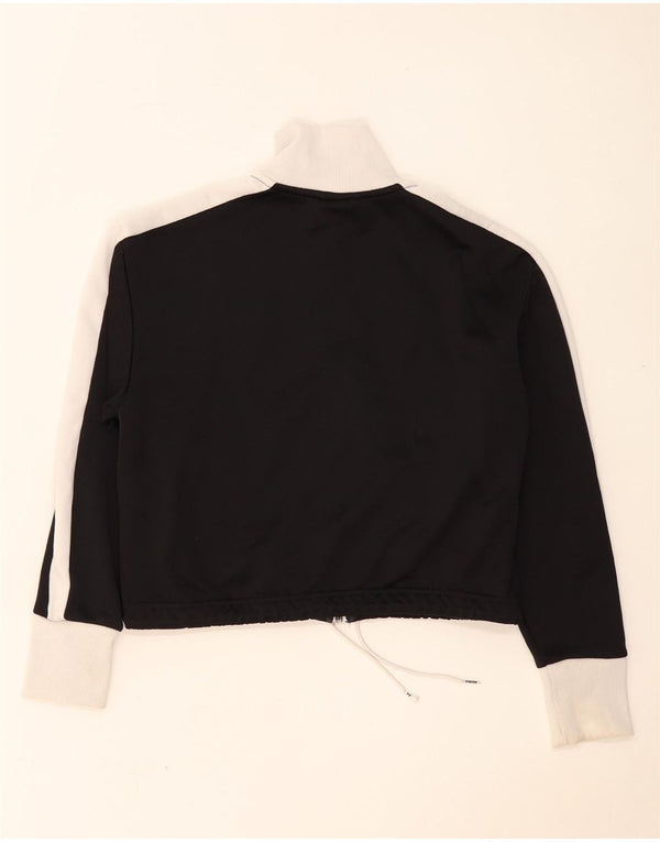 Jachetă Puma Crop Trening Top Jacket UK 14 Medium Black Colorblock