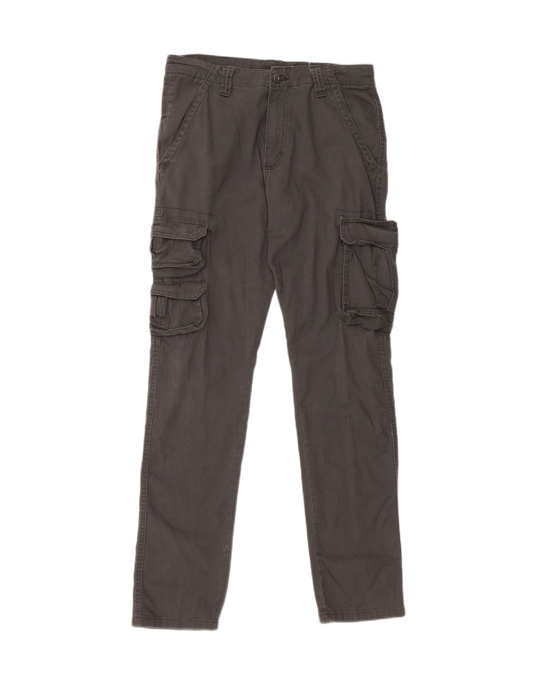 WRANGLER Pantaloni cargo conici pentru bărbați, cu tăiere obișnuită, W30 L32, bumbac gri