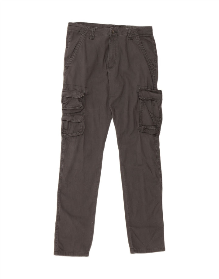 WRANGLER Pantaloni cargo conici pentru bărbați, cu tăiere obișnuită, W30 L32, bumbac gri