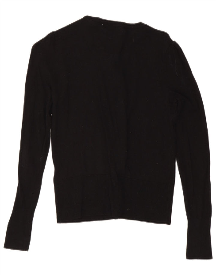 Pulover cardigan pentru femei Oasis UK 8 mic bumbac negru