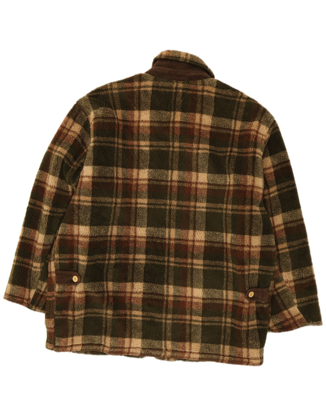 Jachetă fleece pentru bărbați Bailo UK 42 XL, poliester verde check