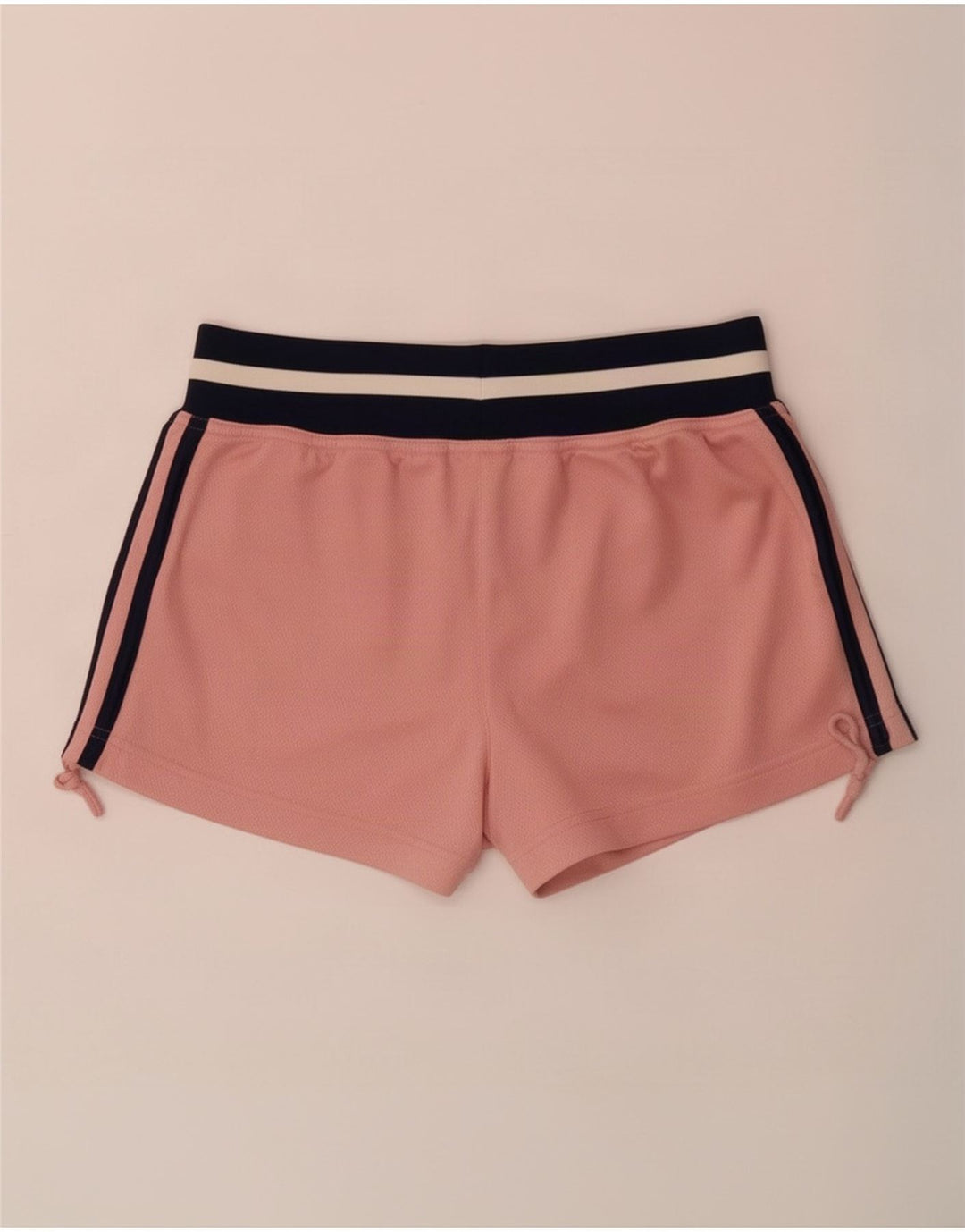 Pantaloni scurți sport Adidas pentru femei UK 12 Medium Pink Colorblock Poliester