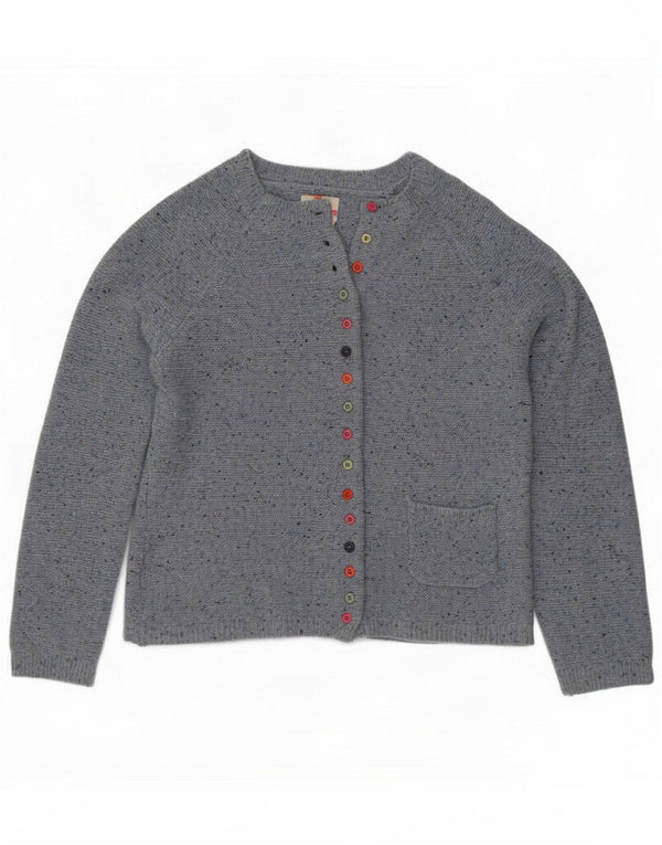 Heyton Pulover cardigan pentru femei UK 12 Medium Blue Pete Wool