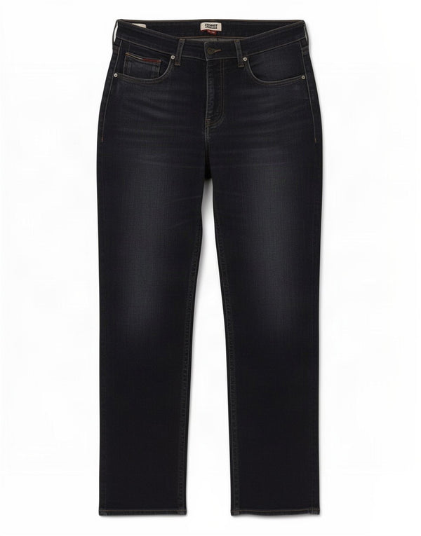 Tommy Hilfiger Mens Straight Jeans W34 L32 Navy Blue Cotton