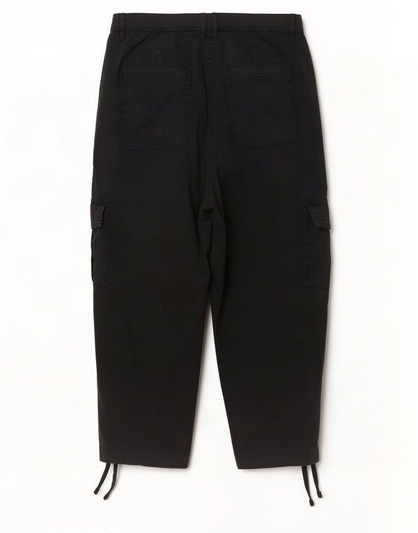 Marks & Spencer Pantaloni cargo cu talie înaltă pentru femei UK 14 Large W32 L22 Black