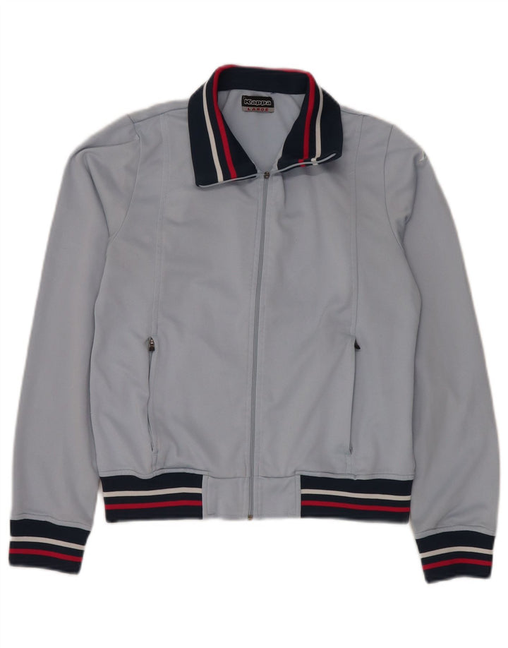 Jachetă de trening KAPPA pentru femei UK 14, mare, albastru, poliester