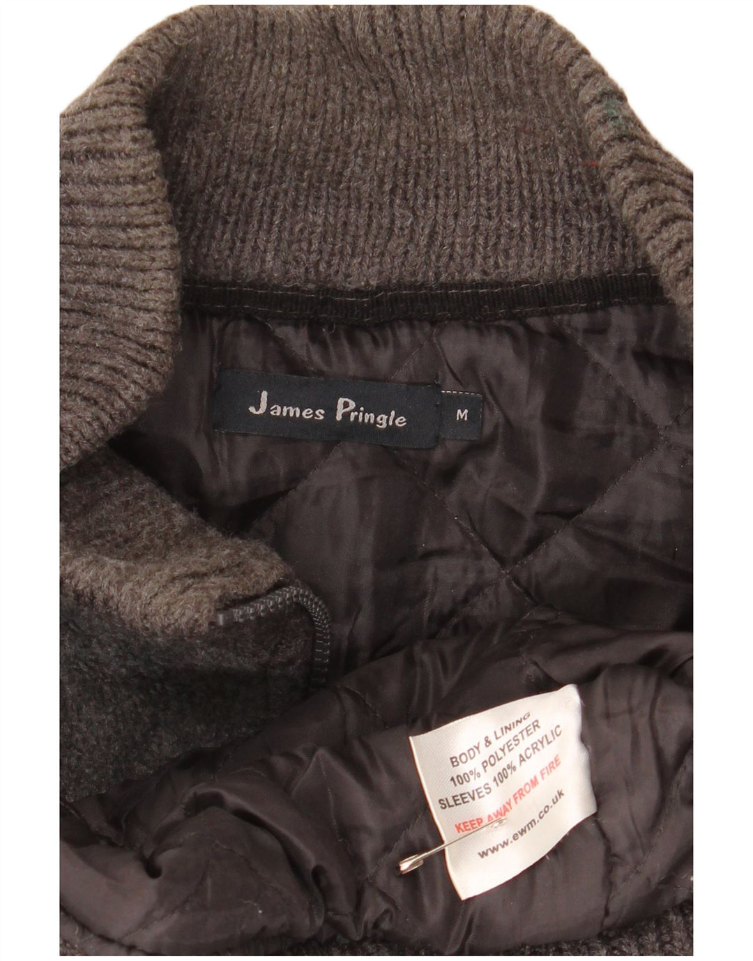 Jachetă fleece cu fermoar pentru bărbați James Pringle, Marea Britanie 38, gri mediu