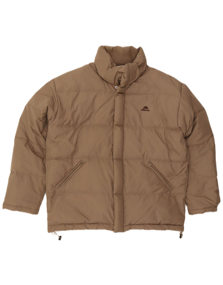 Jachetă căptușită pentru bărbați Ellesse UK 40, mare, bej, poliester