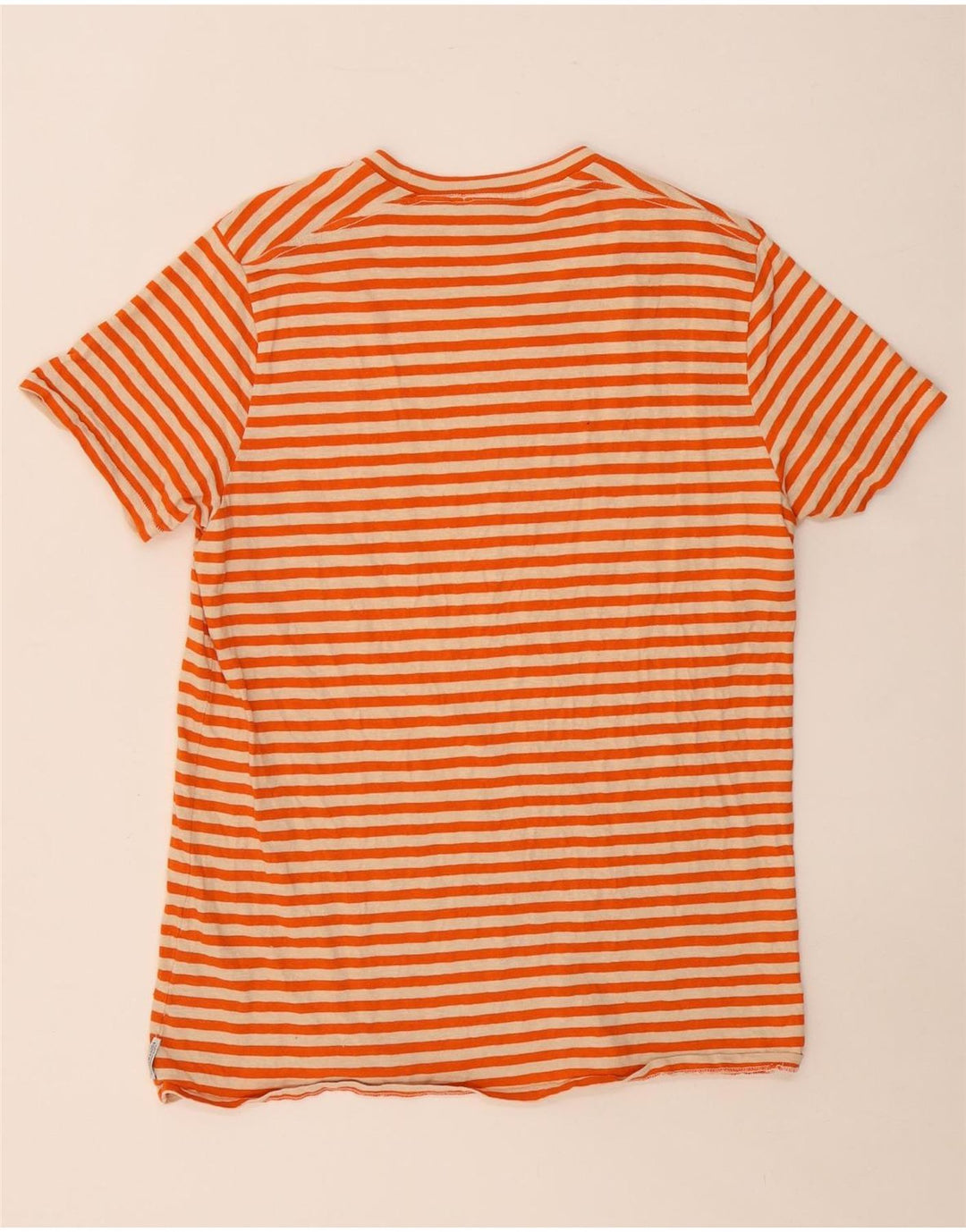 Tricou pentru femei SCOTCH & SODA Top UK 14 mare bumbac cu dungi portocalii